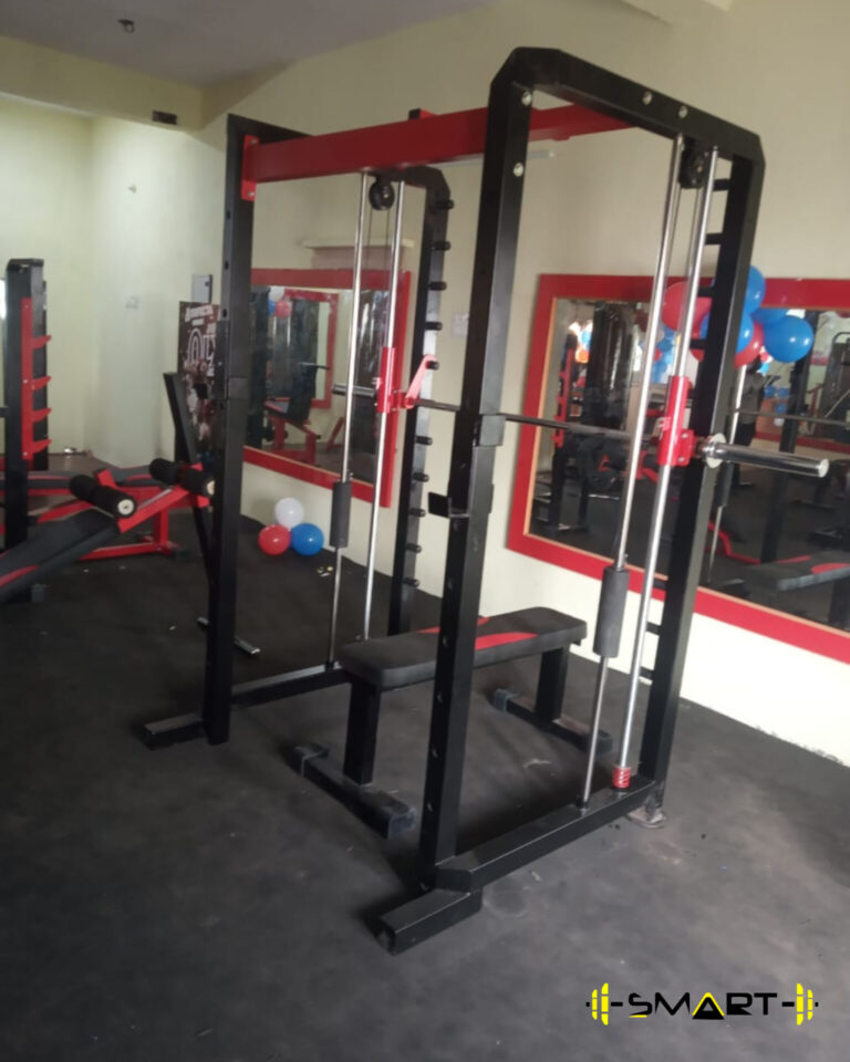 Power rack with smith machine