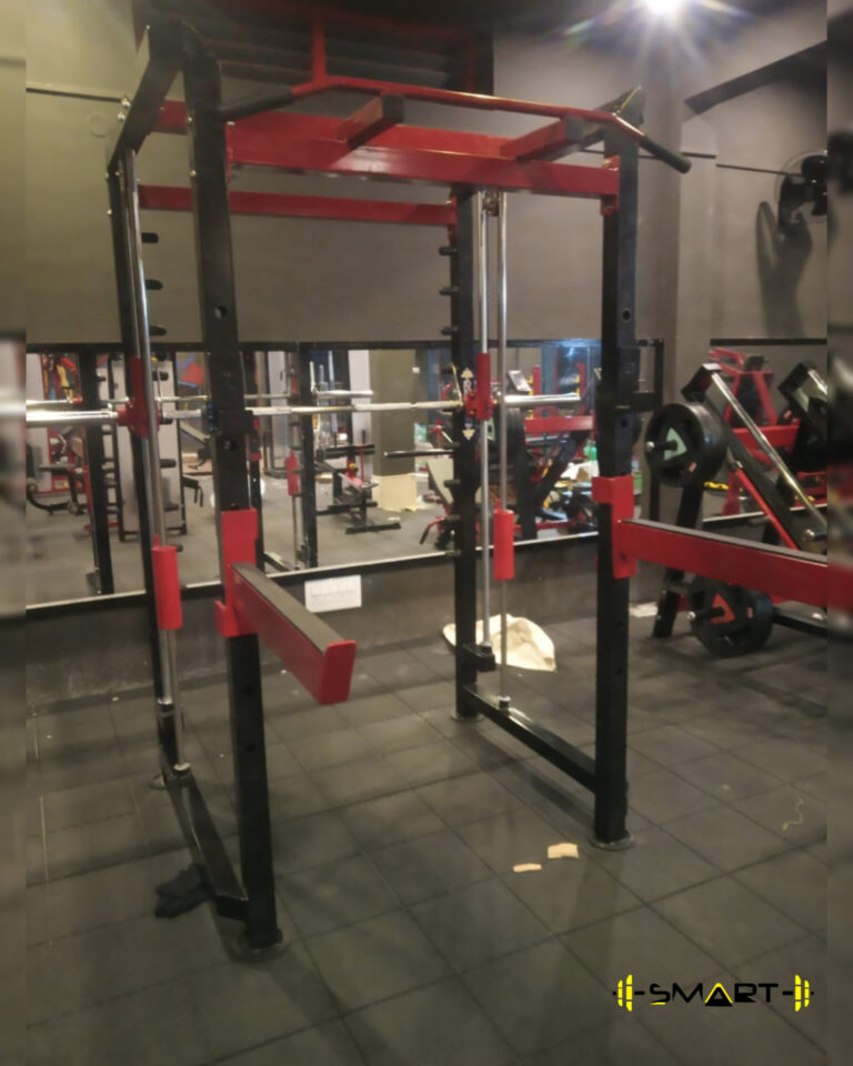 Power rack with smith machine