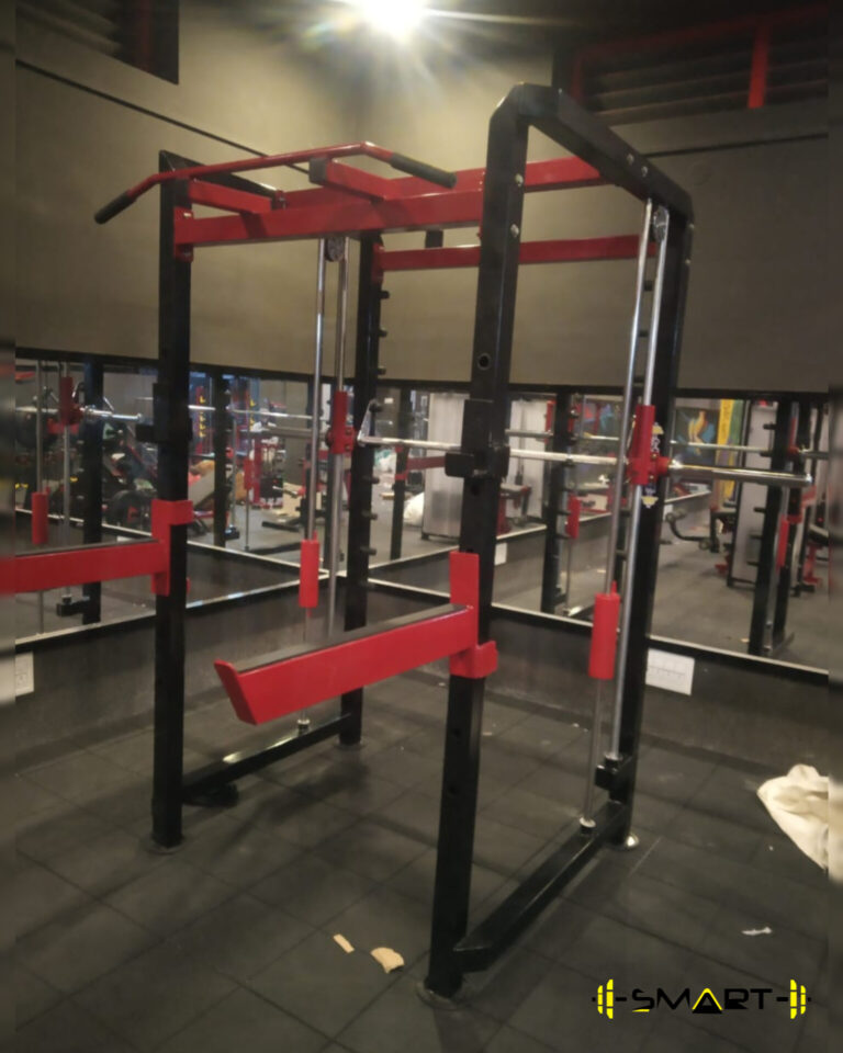 Power rack with smith machine