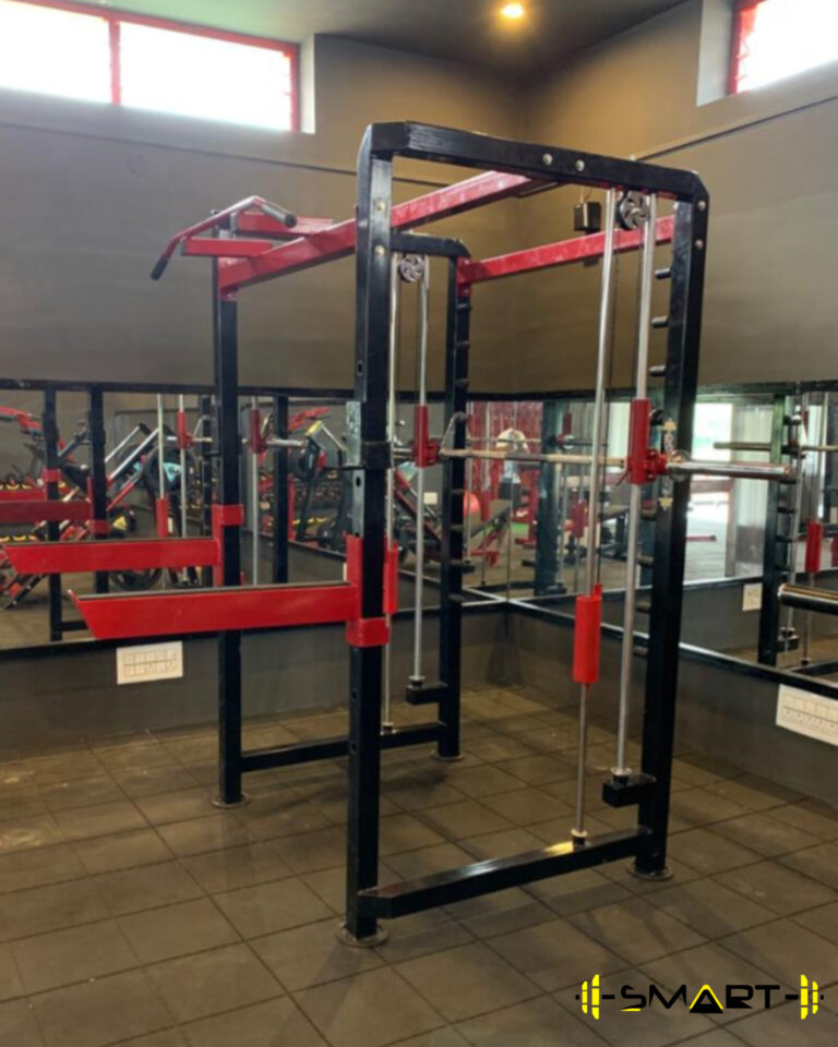 Power rack with smith machine
