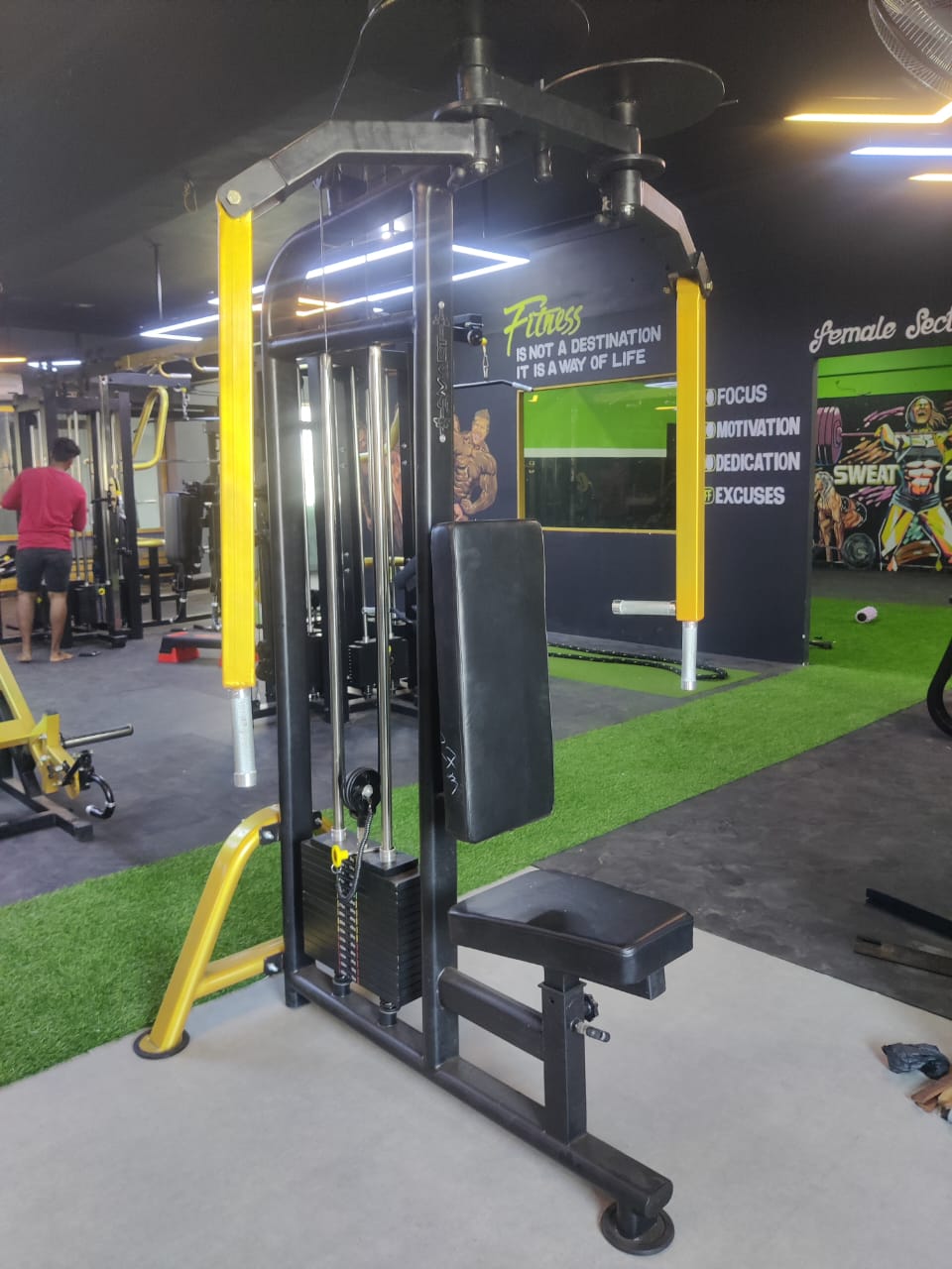 Peckfly with rear delt machine